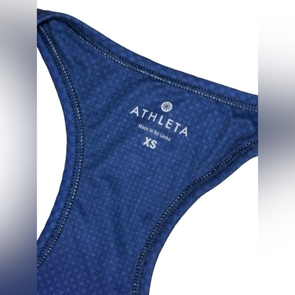 Athleta‎ Sum 16 Tank Top Womens Size XS Running Gym Workout Blue Orange Ombre - Picture 2 of 8